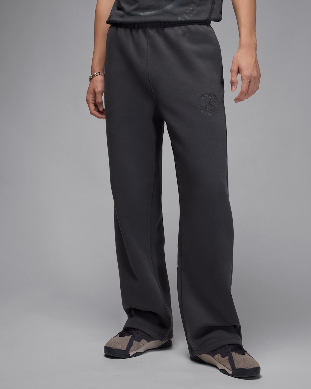 Męskie spodnie z dzianiny Paris Saint-Germain - Anthracite