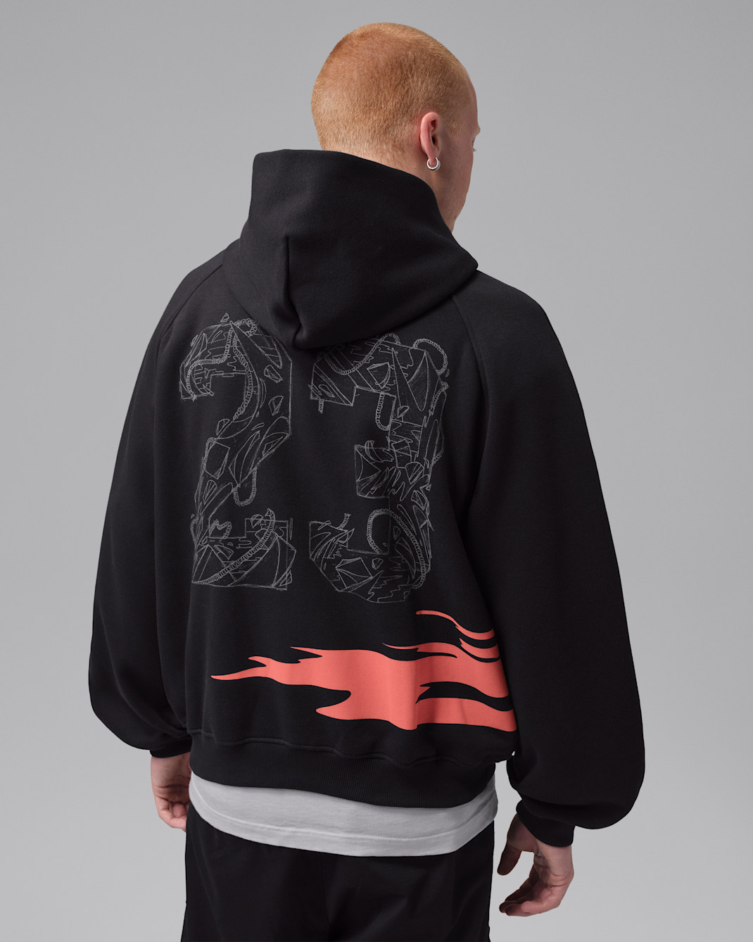 Jordan Brooklyn Men's Oversized Graphic Fleece Pullover Hoodie