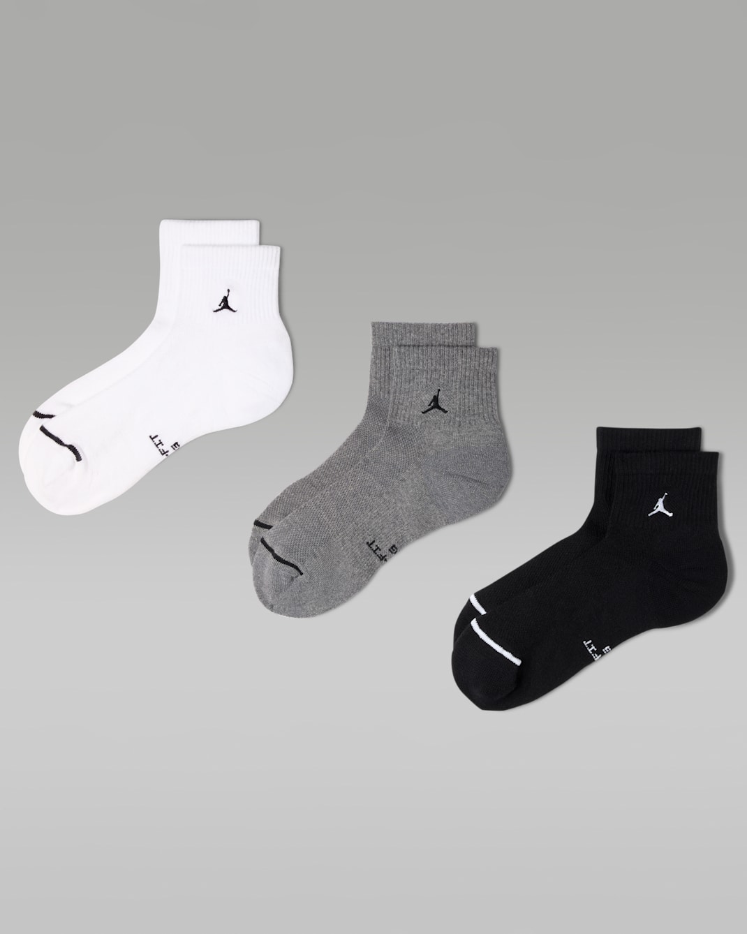 Jordan Everyday Elevated Ankle Socks (3 Pairs) - Multi-Color