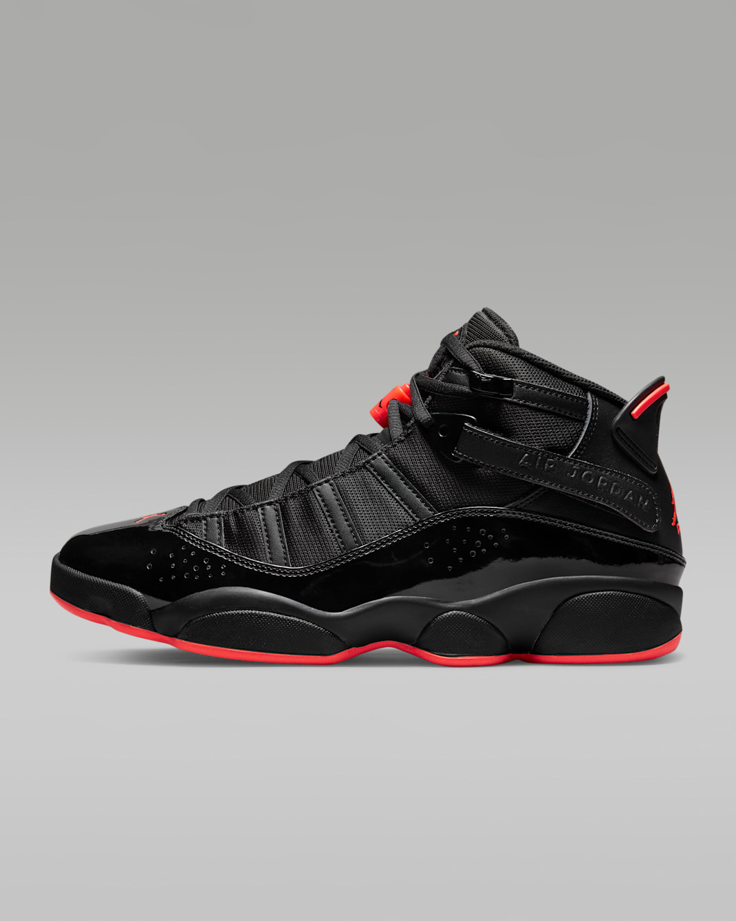 Jordan 6 Rings Men's Shoes - Black/Black/Infrared 23