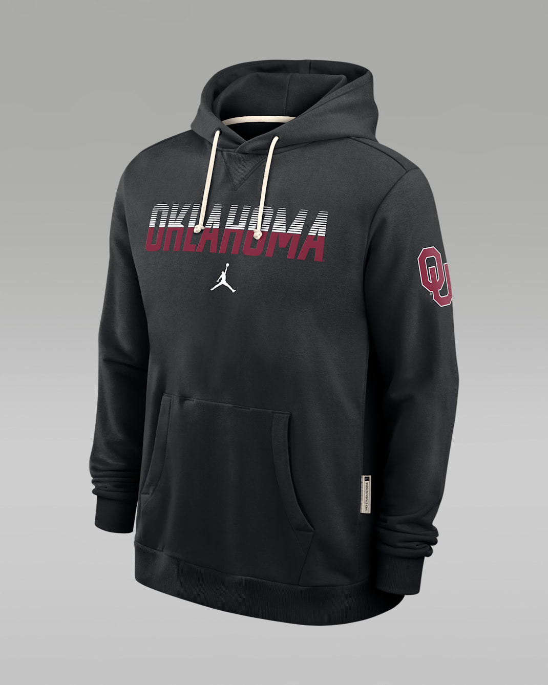 Oklahoma Sideline Standard Issue Men's Jordan Brand Dri-FIT College Pullover Hoodie - Black