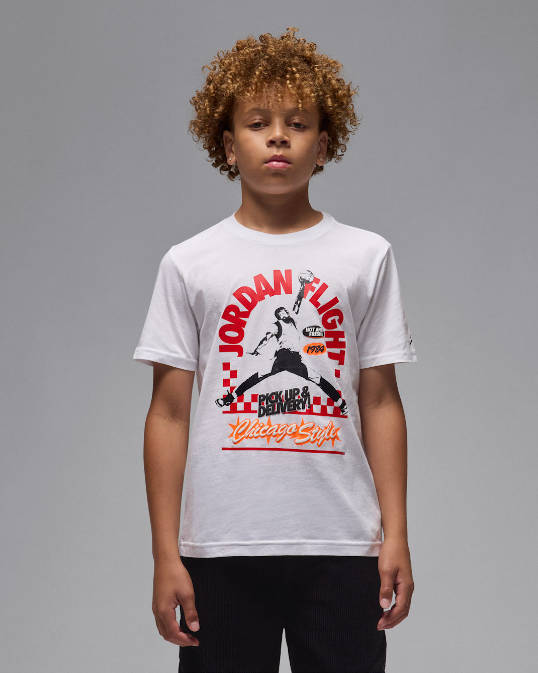 Jordan Older Kids' Depp Dish T-Shirt - White