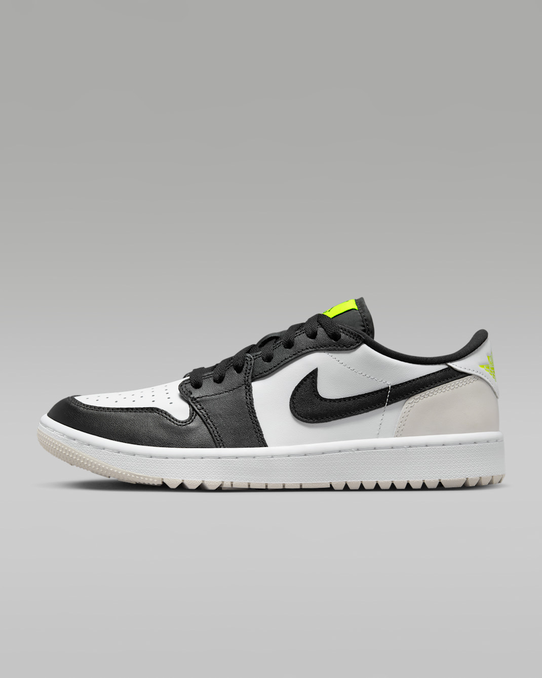 Air Jordan 1 Low G Golf Shoes - White/Phantom/Volt/Black