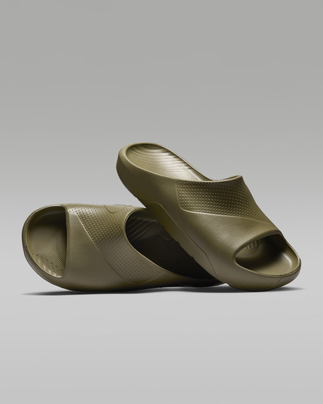 Jordan Post Women's Slides - Medium Olive/Medium Olive