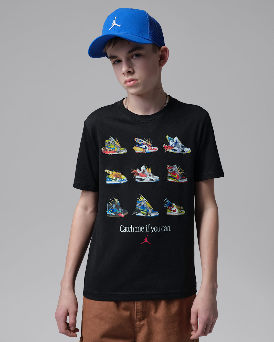 Jordan Big Kids' Fishing Lures T-Shirt - Black