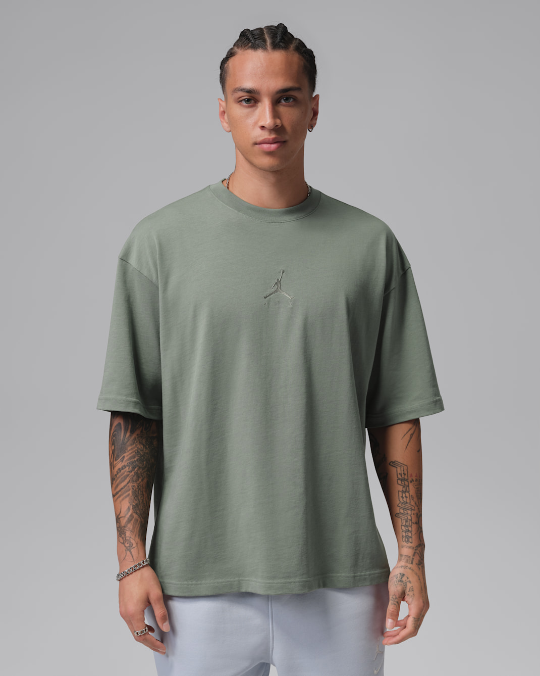 Jordan Flight Essentials Camiseta oversize - Hombre - Vintage Lichen/Vintage Lichen