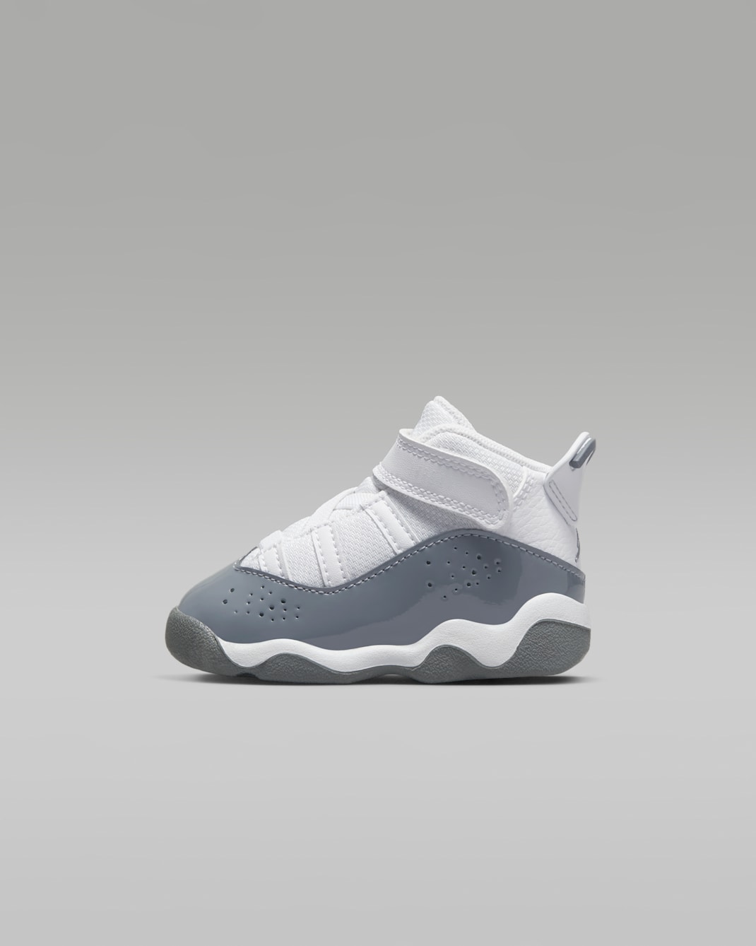 Jordan 6 Rings Baby/Toddler Shoes - White/White/Cool Grey