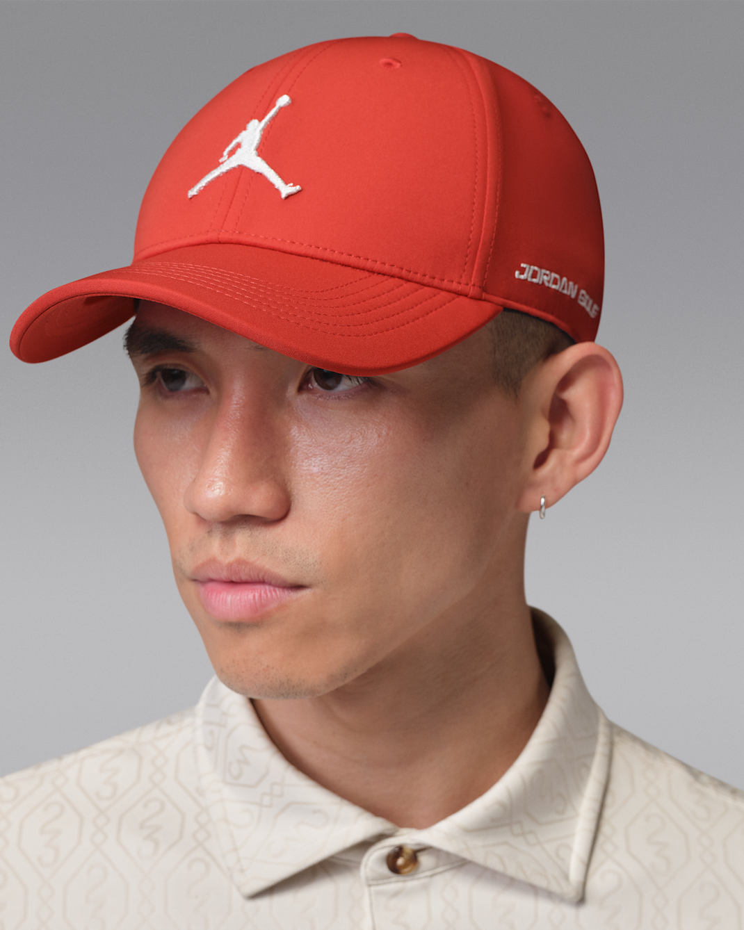 ジョーダンクラブ Dri-FIT ストラクチャード ゴルフキャップ - ミスティックレッド/セイル