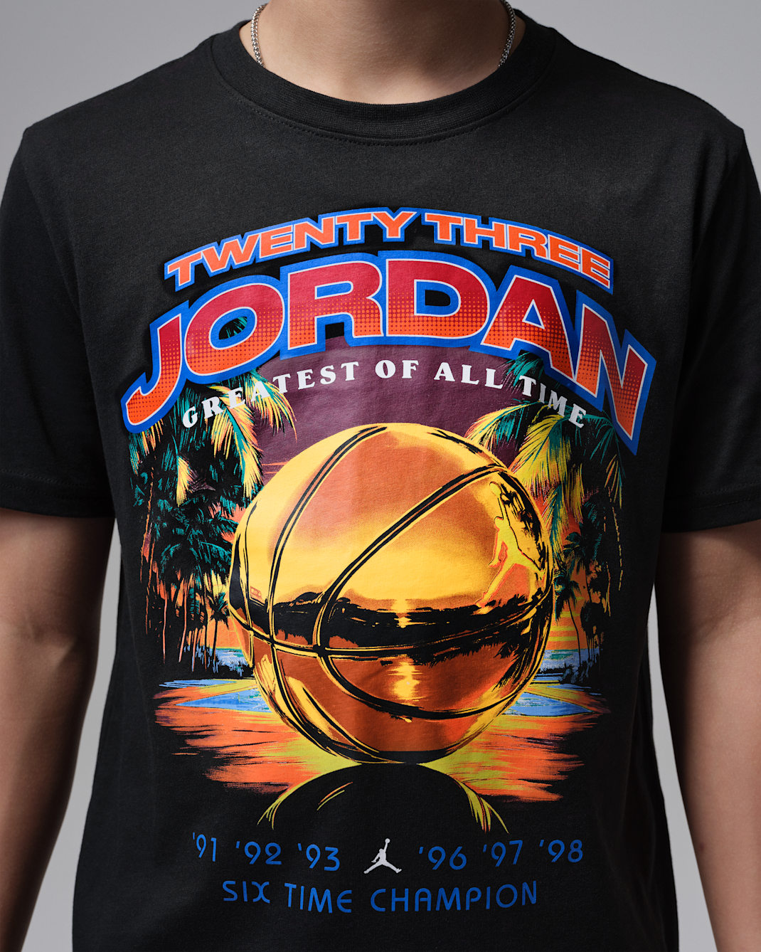 Jordan Big Kids' Venice Beach Hoops T-Shirt