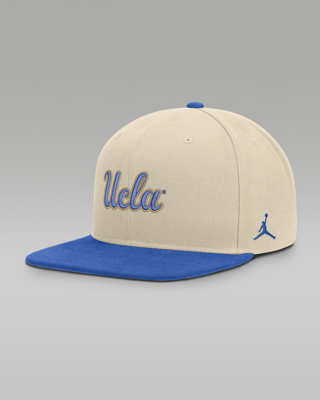 UCLA Campus Prep Men's Jordan Brand Dri-FIT College Adjustable Hat - Natural/Signal Blue