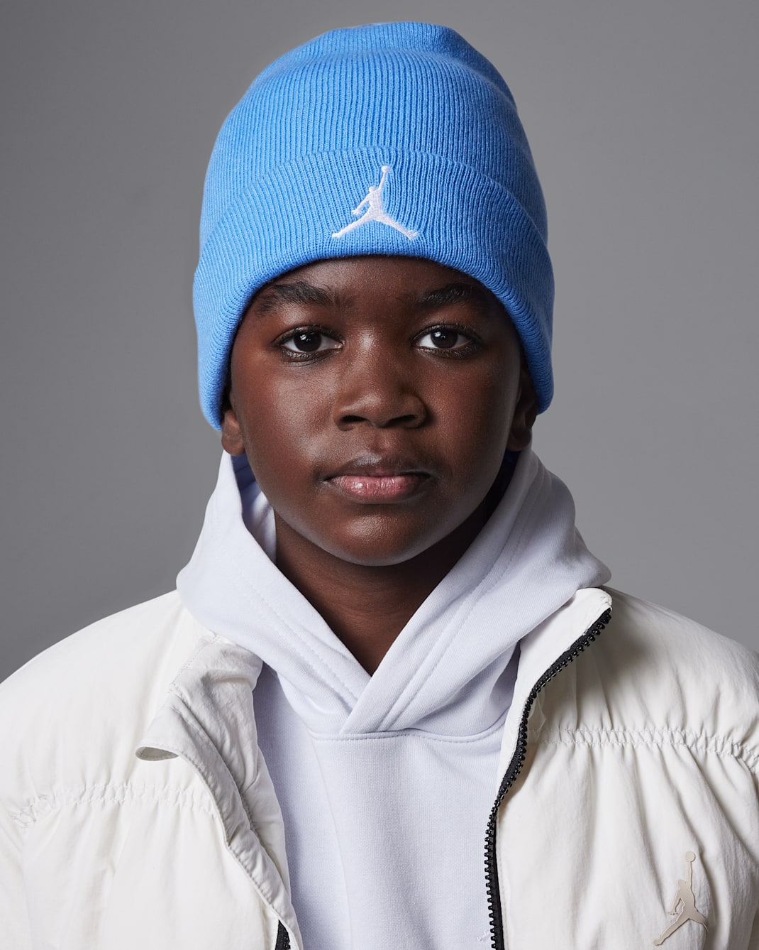 Jordan Essentials Big Kids' 2-Piece Beanie Set - Legend Blue