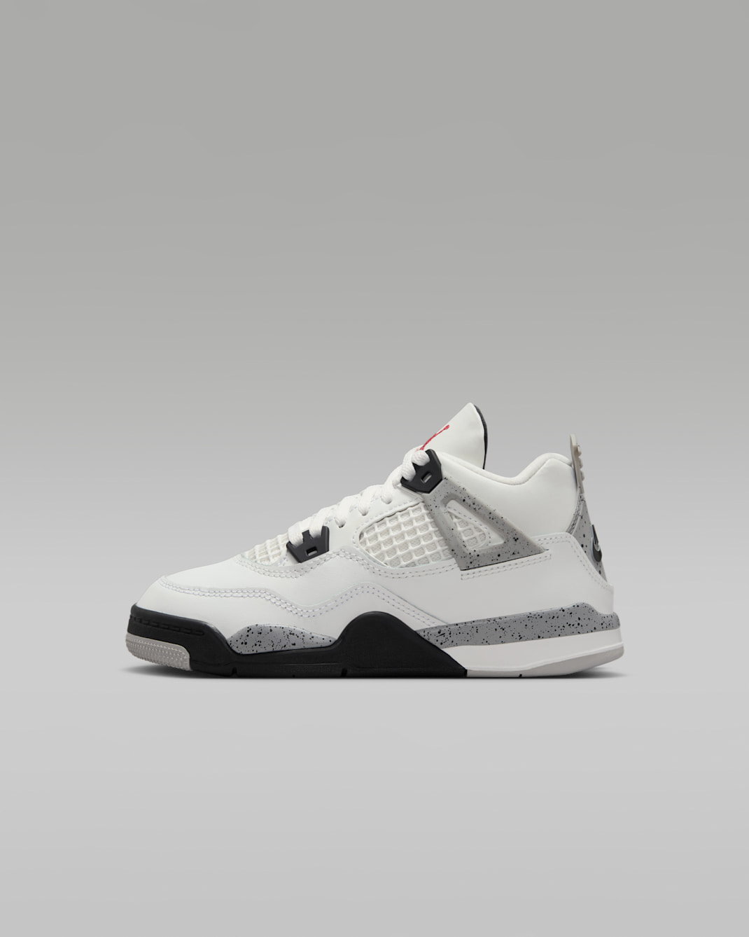 ジョーダン 4 レトロ "White Cement" リトルキッズシューズ - サミットホワイト/セメントグレー/ブラック/ファイヤーレッド