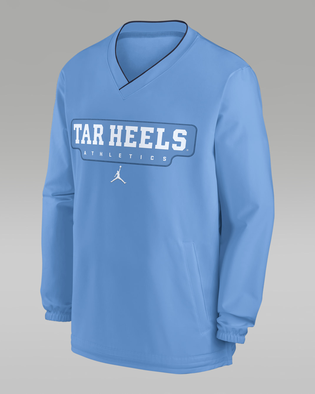 North Carolina Tar Heels Sideline Men's Jordan Brand College Long-Sleeve Windshirt - Light Blue