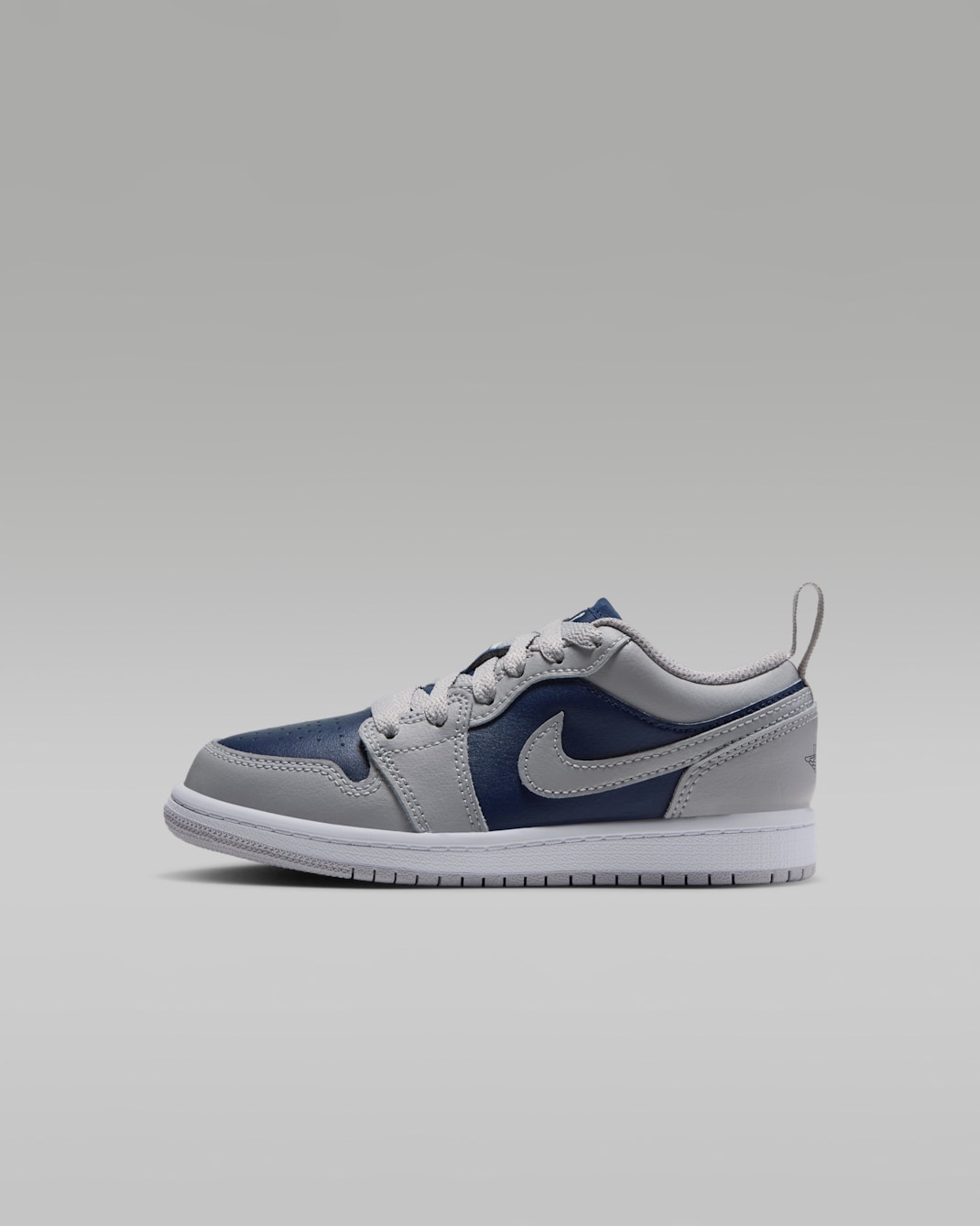 Jordan 1 Low Younger Kids' Shoes - Tech Grey/White/College Navy