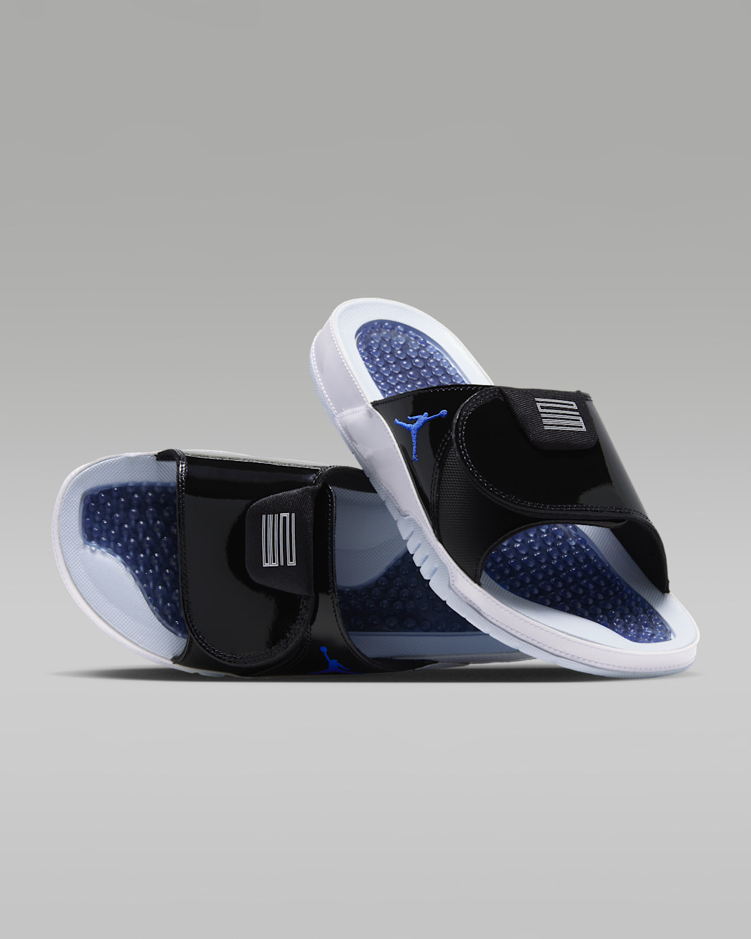 Jordan Hydro XI Space Jam Men's Slides - Black/White/Blue Tint/Varsity Royal