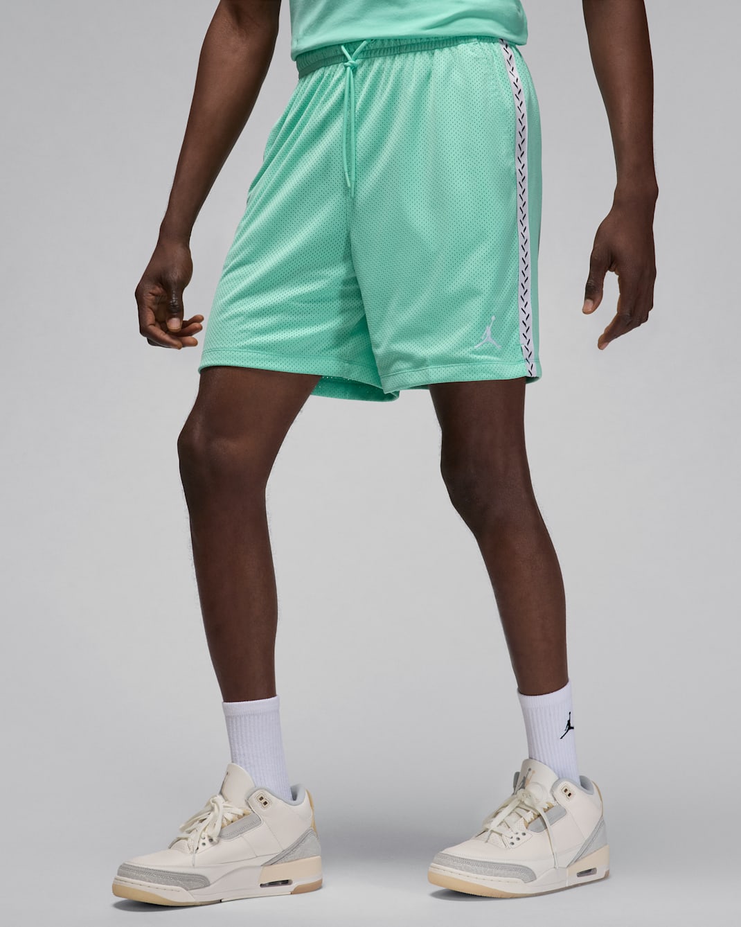 Jordan Flight MVP Men's Mesh Shorts - Emerald Rise/White