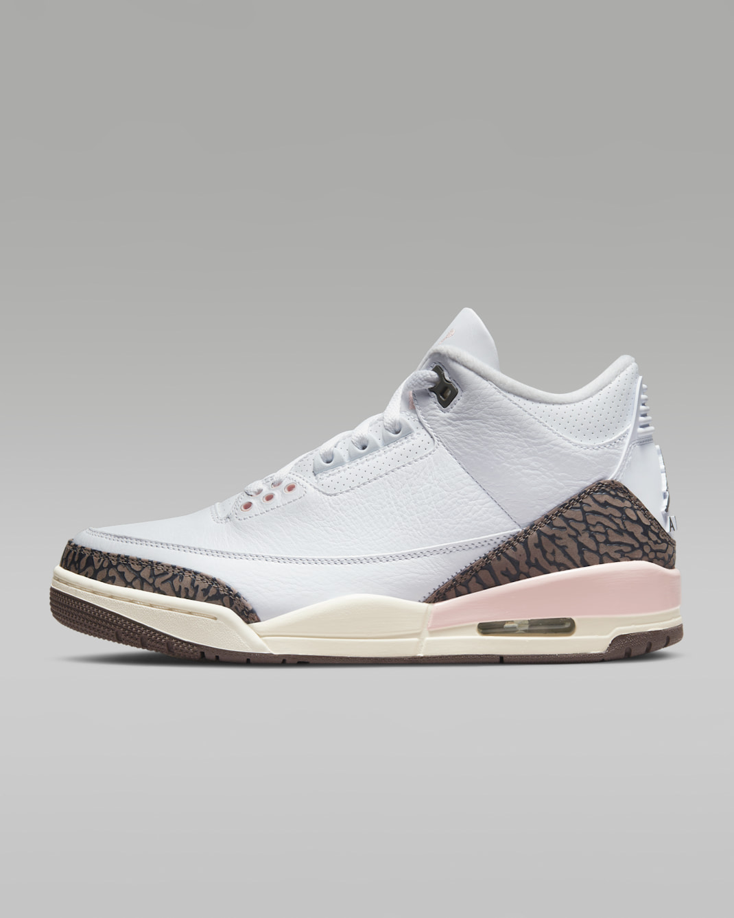 Air Jordan 3 Retro 女鞋 - 白色/Atmosphere/Sail/Dark Mocha