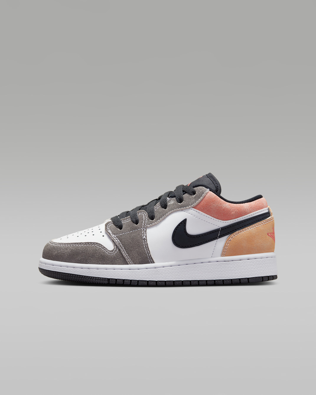 Air Jordan 1 Low SE Older Kids' Shoes - Black/Magic Ember/White/Sundial