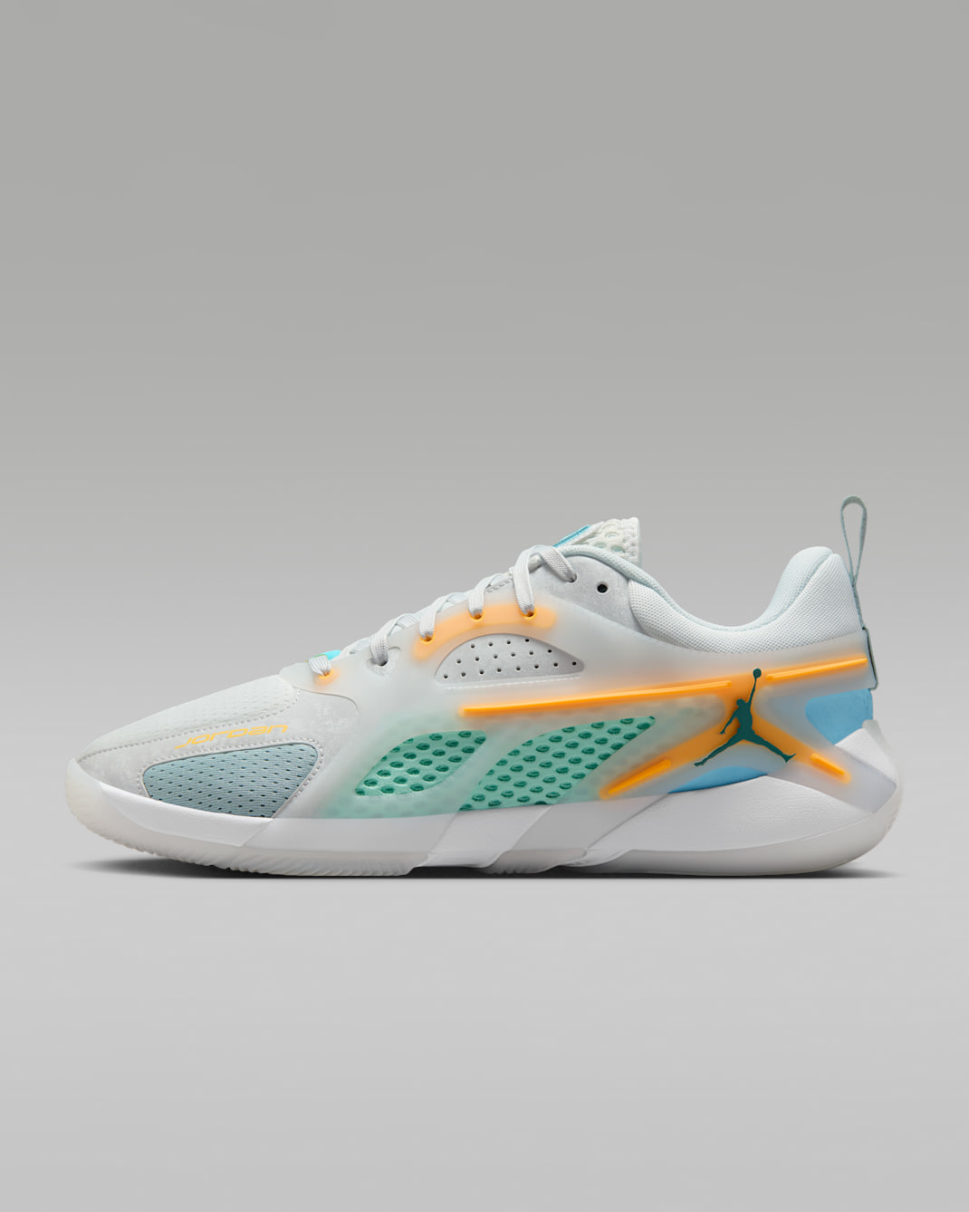 Jordan Heir Series PF "Poolside" Basketball Shoes - Off White/Laser Orange/Ocean Cube/Mineral Teal