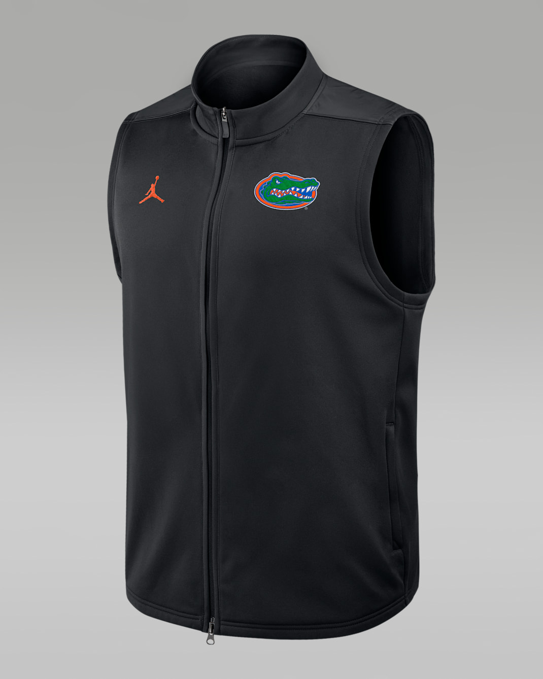 Chaleco universitario marca Jordan Therma-FIT de cierre completo para hombre Florida Victory - Negro