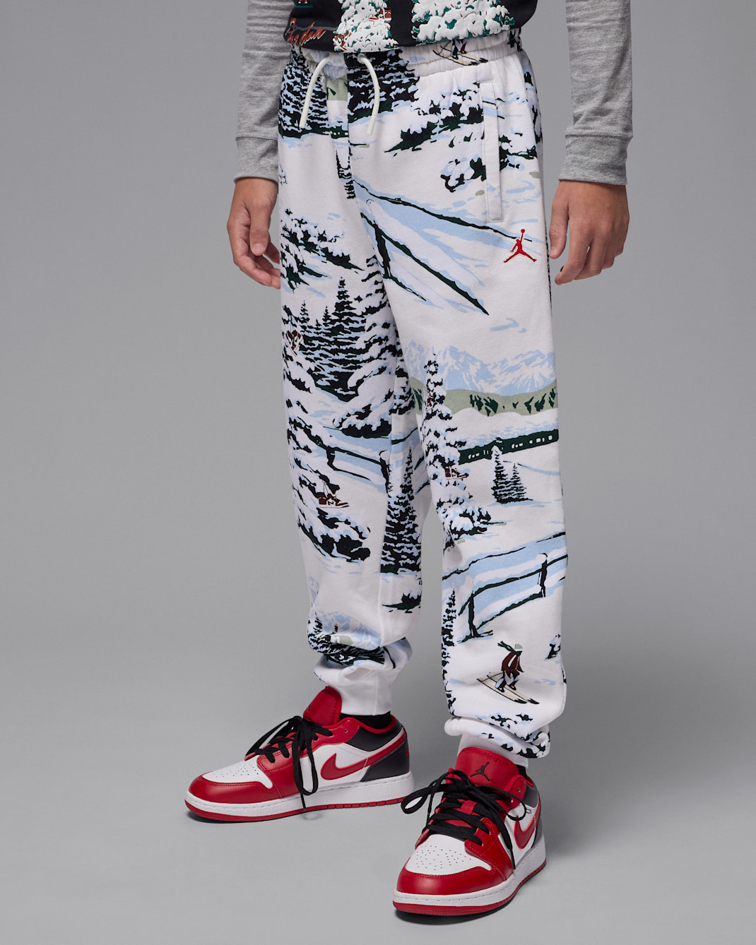 Jordan Brooklyn Fleece Big Kids' Holiday Pants - Sail