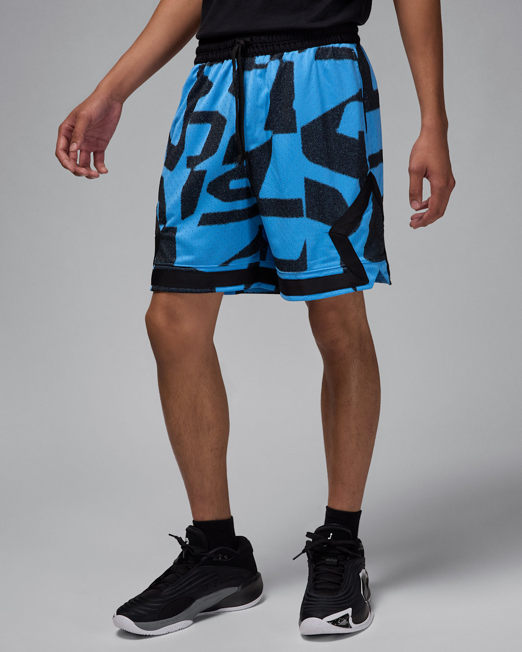Jordan Sport Men's Dri-FIT Mesh Diamond Shorts - Legend Blue/Black
