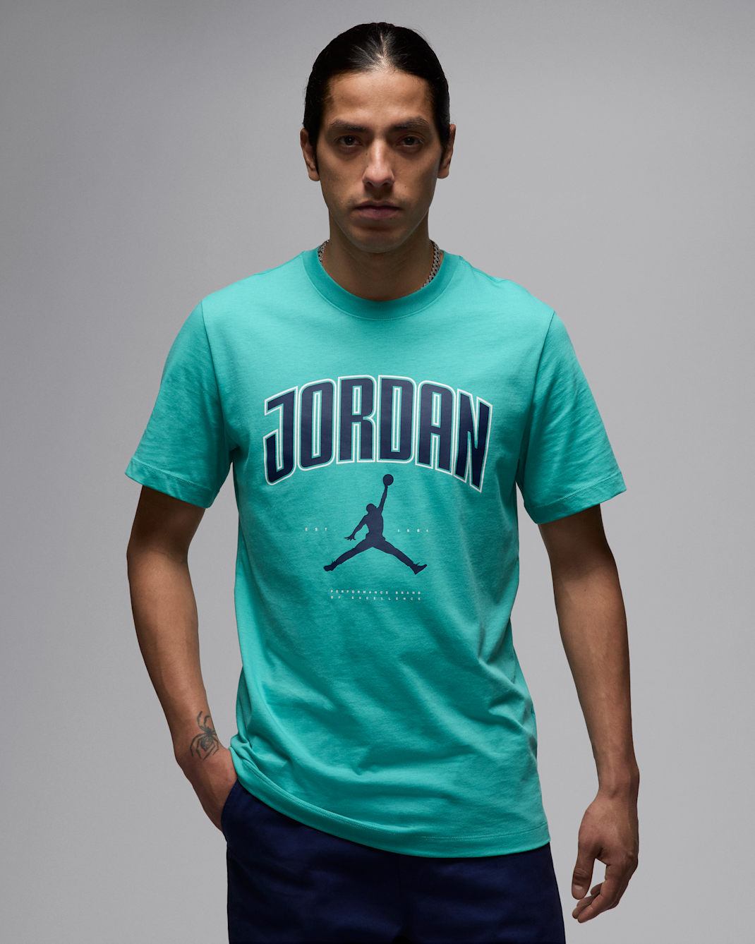 Jordan Men's T-shirt - Washed Teal/Midnight Navy/Midnight Navy