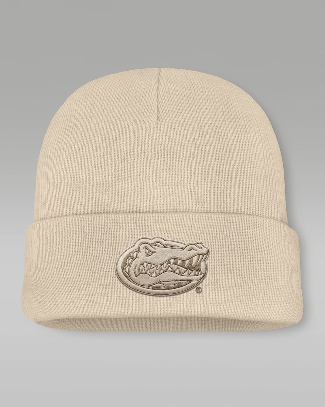 Gorro con dobladillo universitario marca Jordan para hombre Florida Natural Utility - Natural