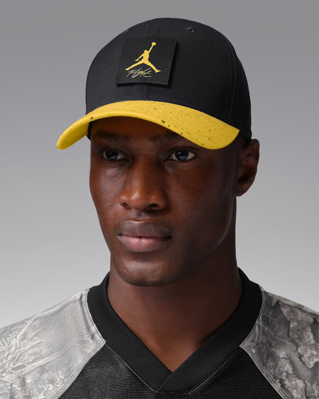 Casquette réglable Jordan Rise "Tour Yellow" - Noir/Tour Yellow