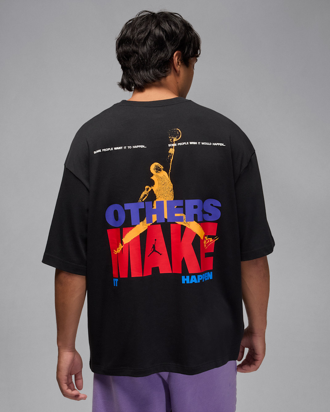 Playera oversized de relanzamiento para hombre Jordan - Negro