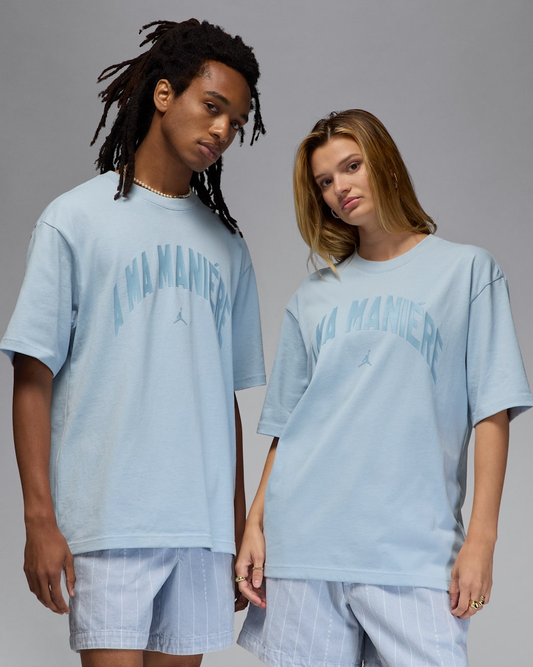 ジョーダン x ア マ マニエール メンズ Tシャツ - ライトアーモリーブルー