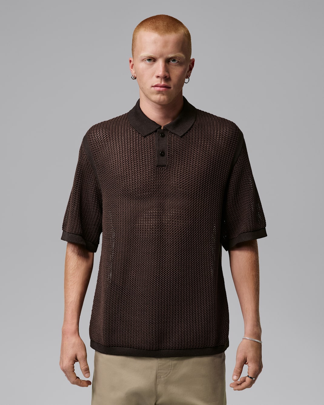 Jordan Flight Men's Short-Sleeve Knit Polo - Velvet Brown