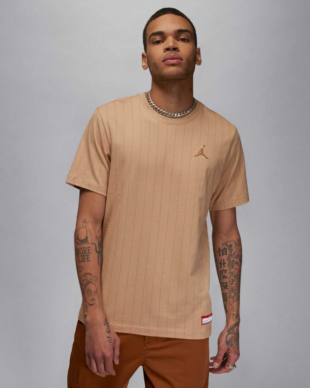 Jordan Flight MVP Men's T-Shirt - Legend Medium Brown/Legend Dark Brown