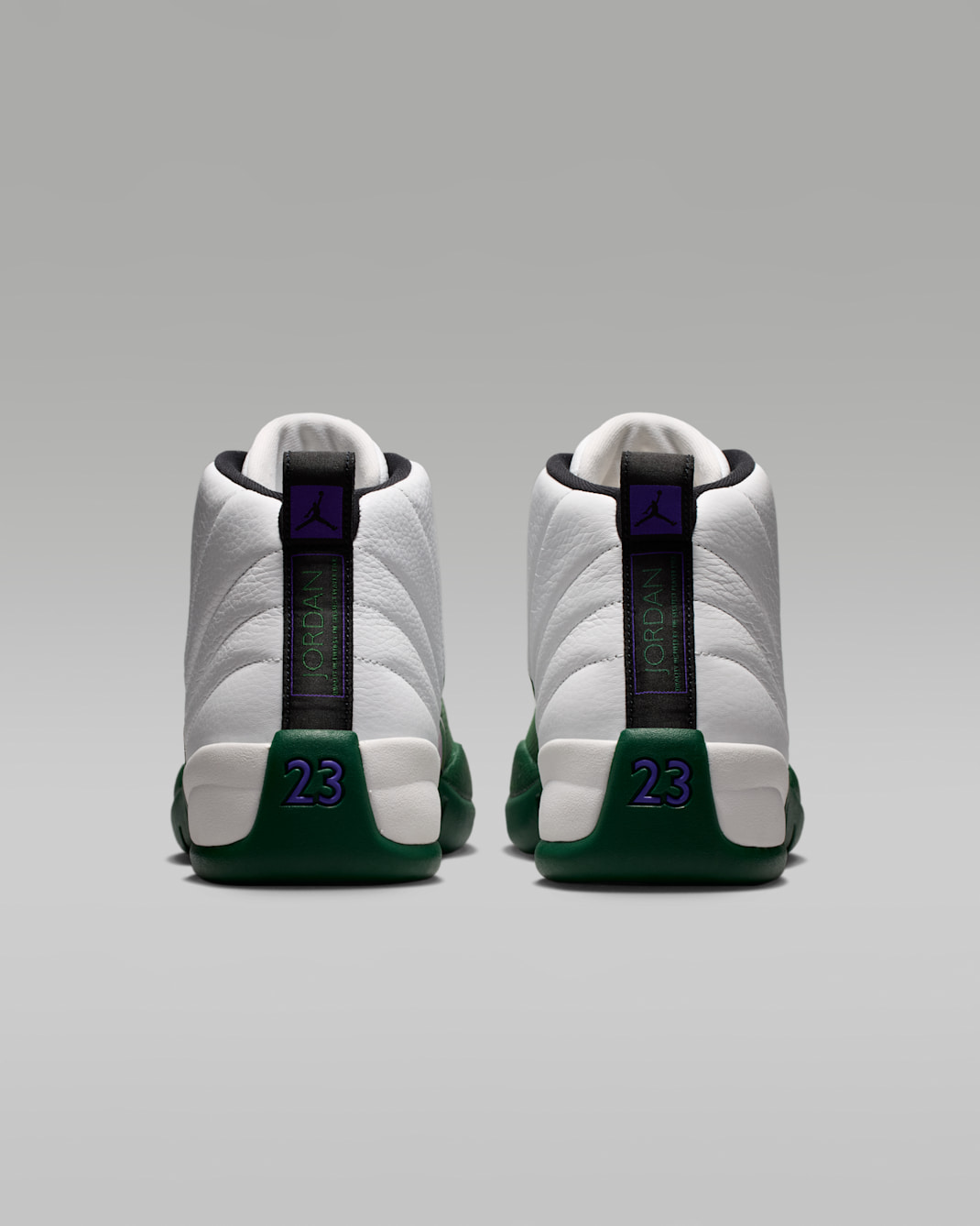 Air Jordan 12 Idols Become Rivals sole detail showing Fierce Purple carbon fibre support shank