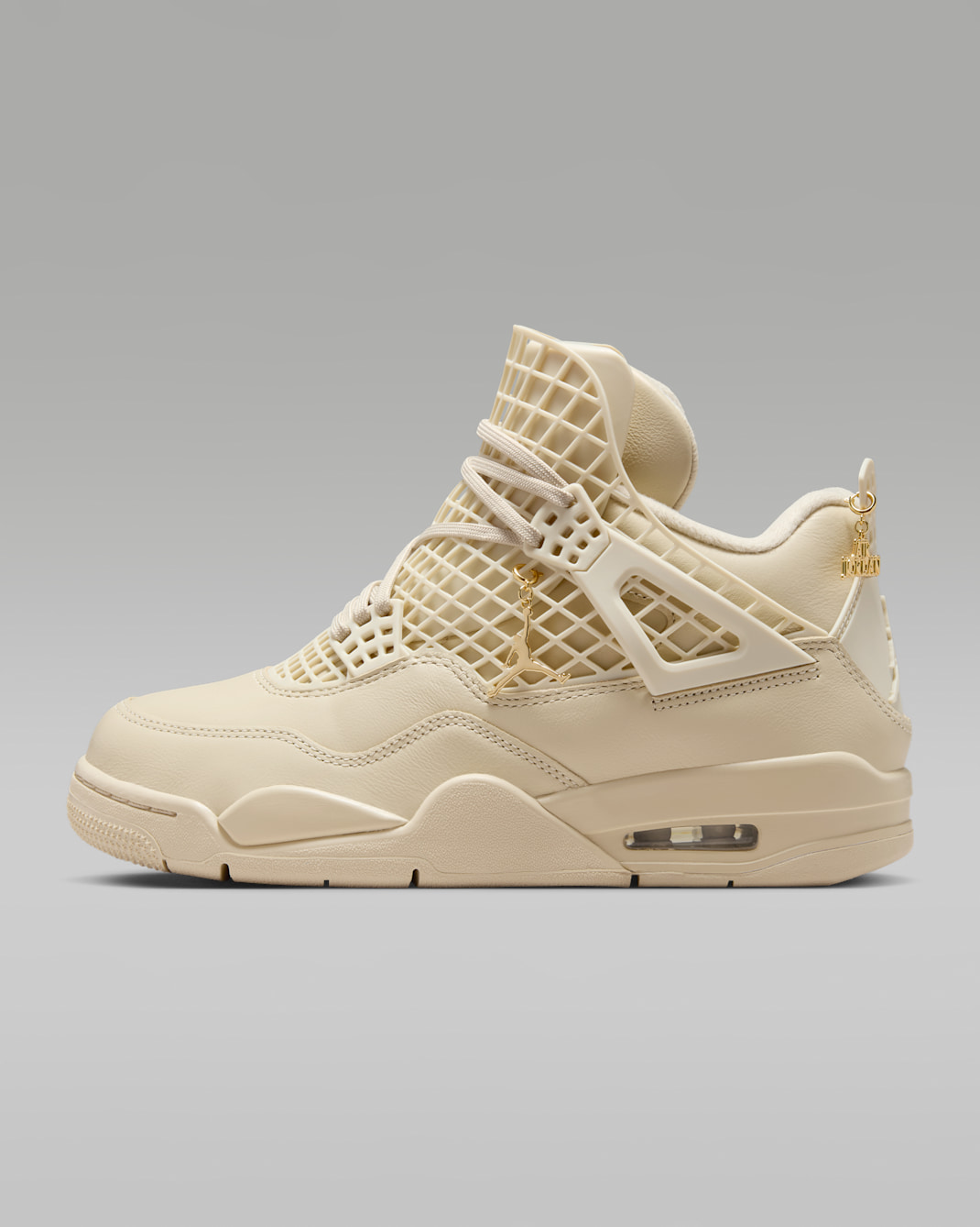 Tenis para mujer Air Jordan 4 Net - Ratán/Oro metalizado/Ratán