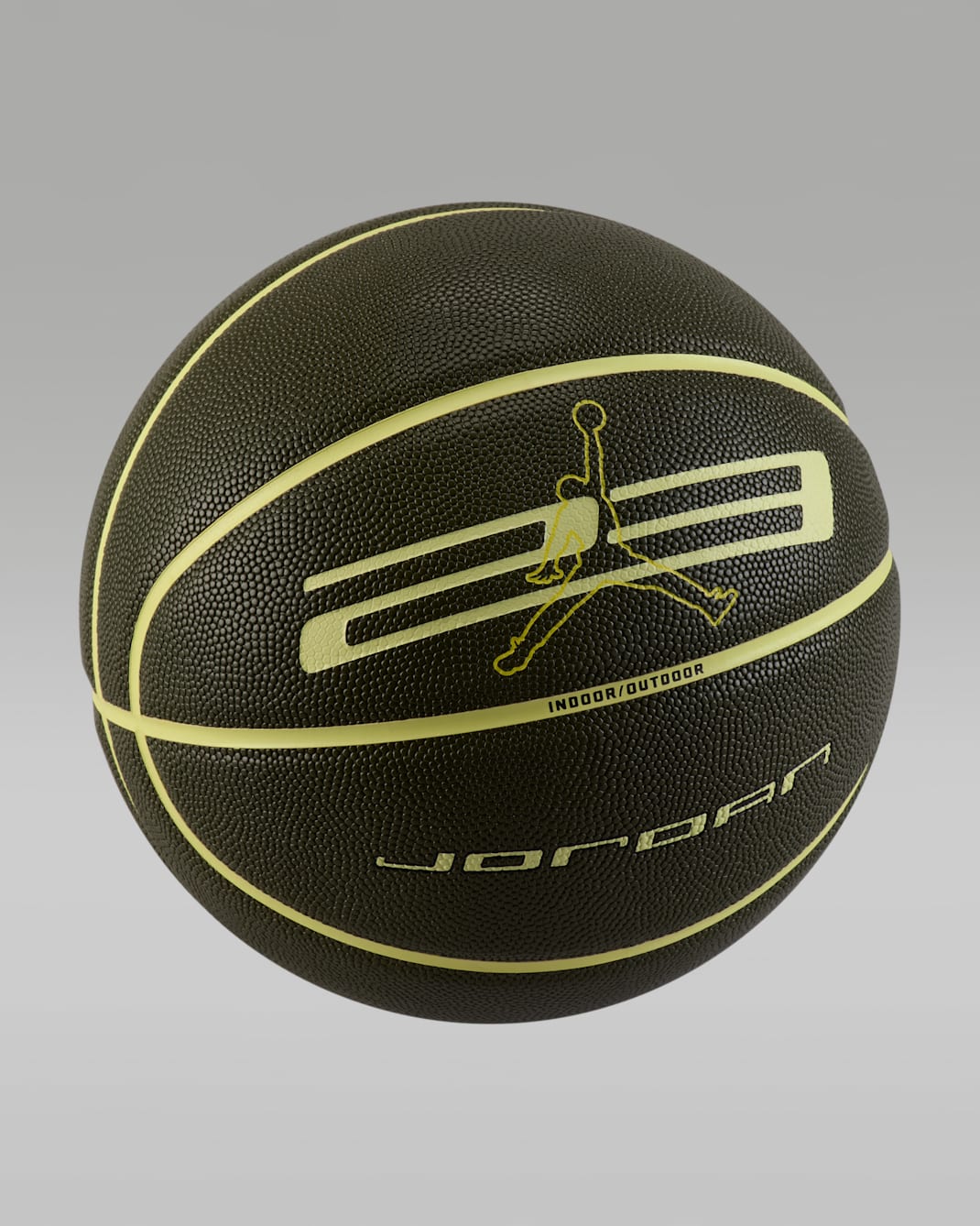 Jordan Ultimate 2.0 8P Pilota de bàsquet (desinflada) - Cargo Khaki/Luminous Green/Negre/Luminous Green