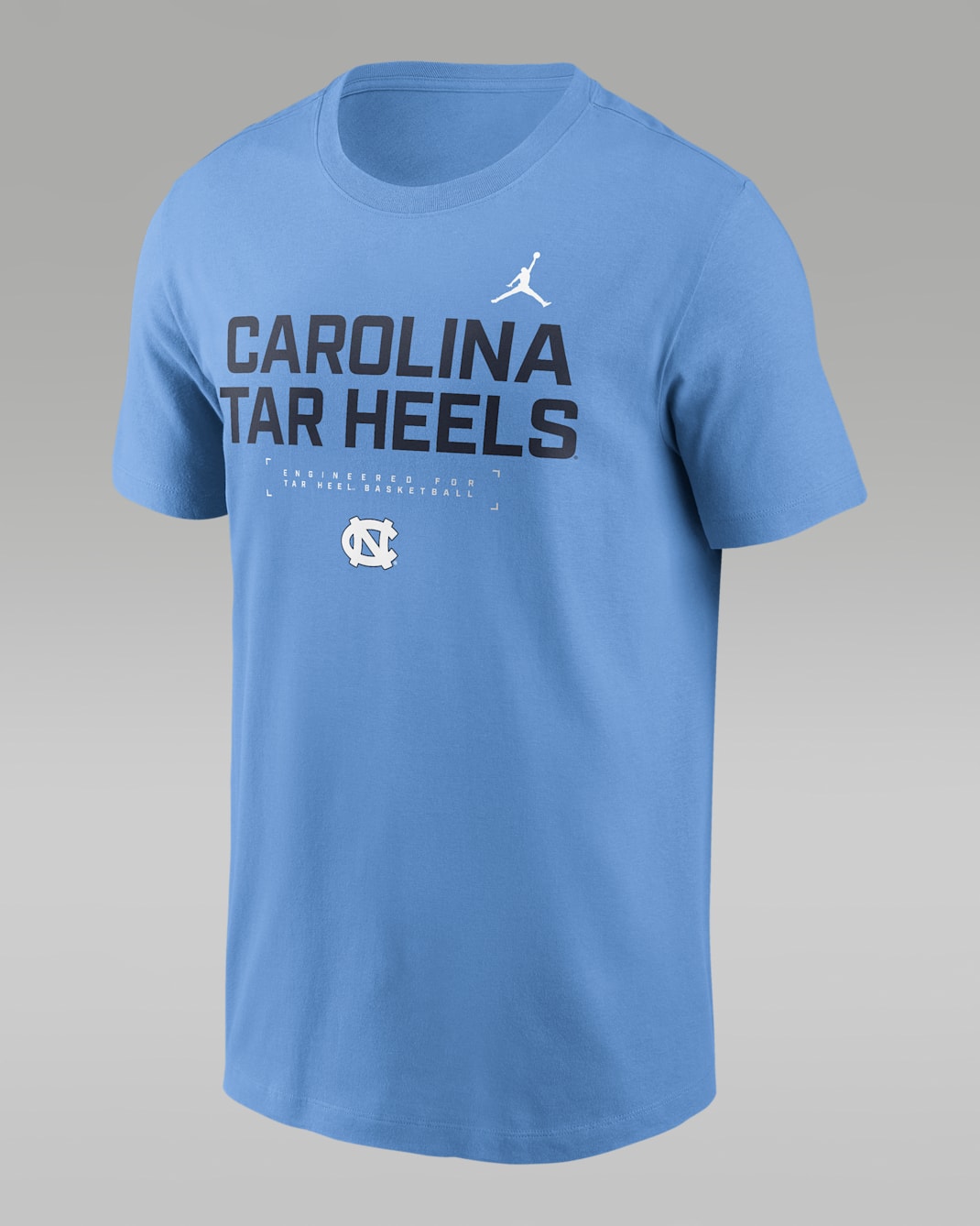 North Carolina Courtside Basketball Men's Jordan Brand Dri-FIT College T-Shirt - Light Blue
