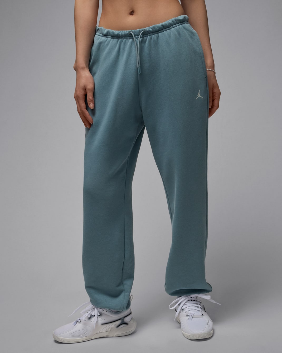 Γυναικείο φλις παντελόνι Dri-FIT Jordan Sport Crossover - Aviator Grey/Light Silver