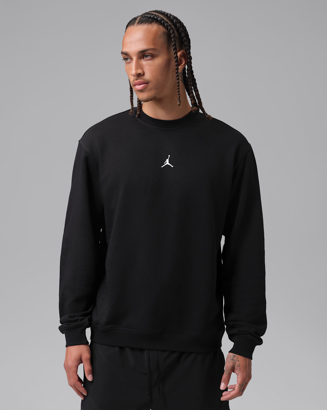 Jordan Sport Crossover Men's Dri-FIT Crew-Neck Sweatshirt - Black