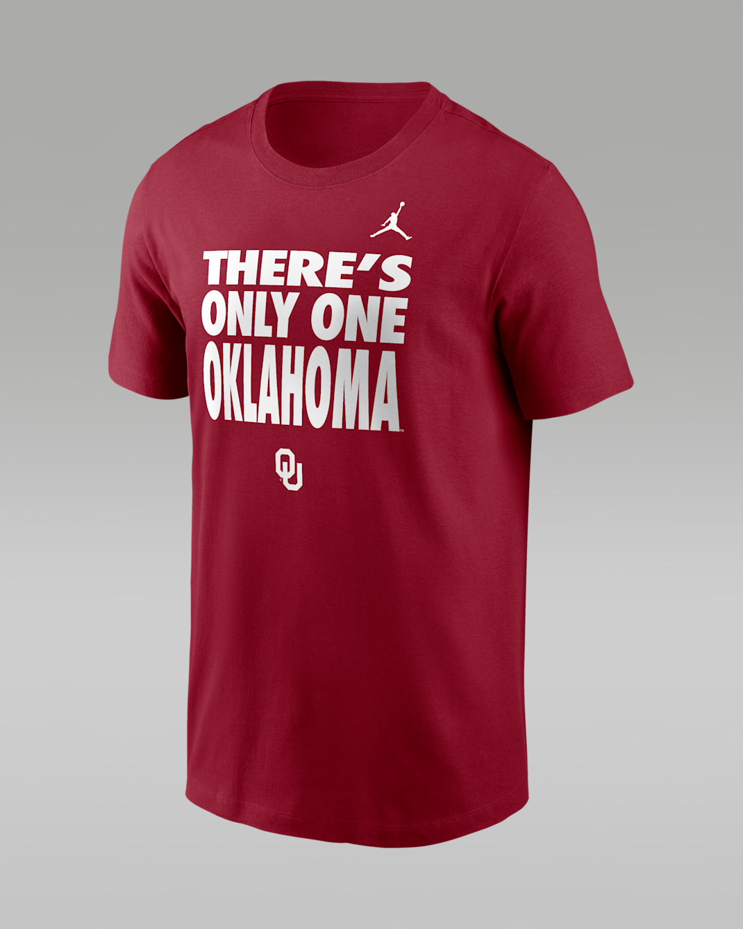 Playera de manga larga universitaria marca Jordan Dri-FIT para hombre Oklahoma Sideline Slogan - Carmesí team