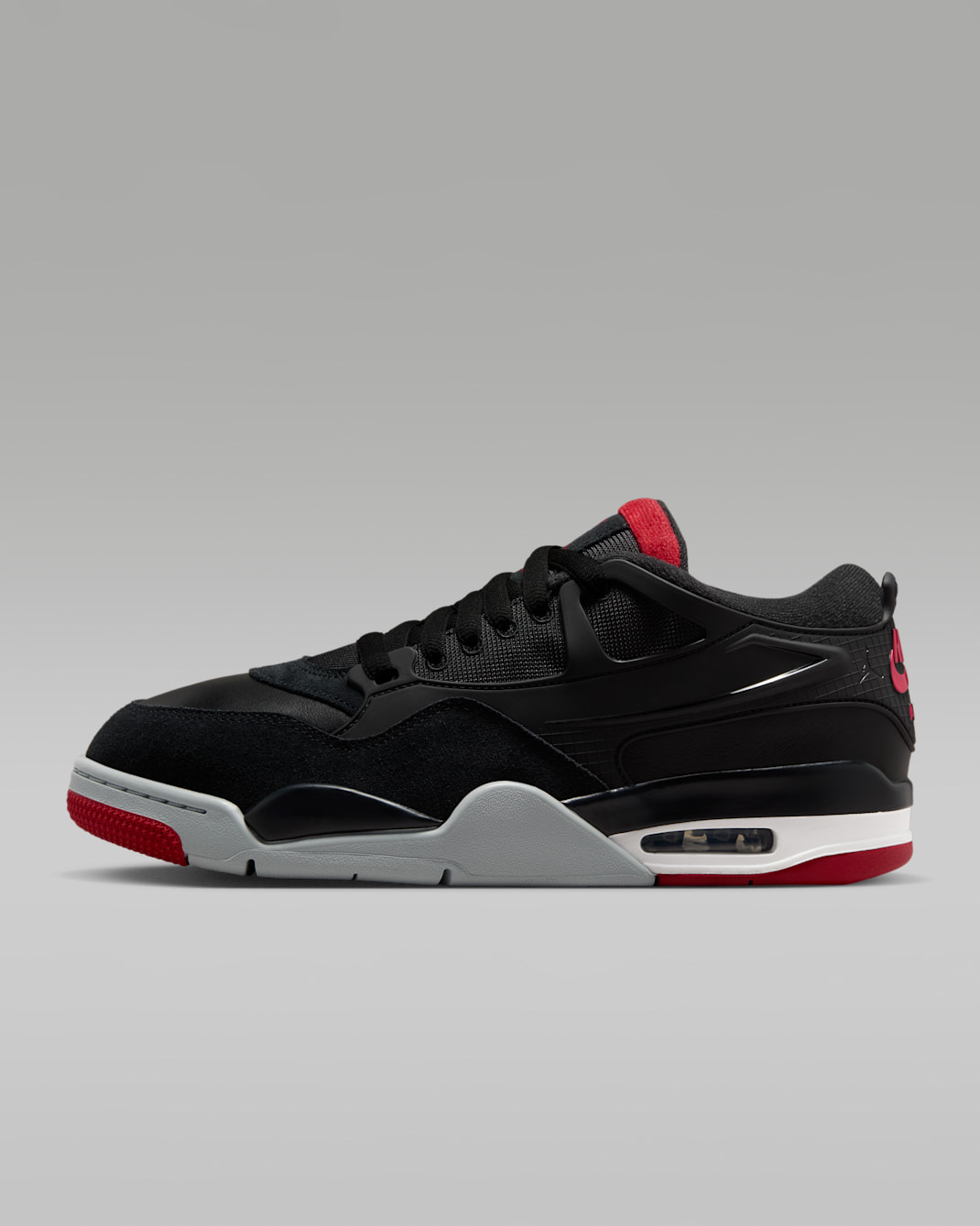 Air Jordan 4 RM Men's Shoes - Black/Wolf Grey/White/Varsity Red