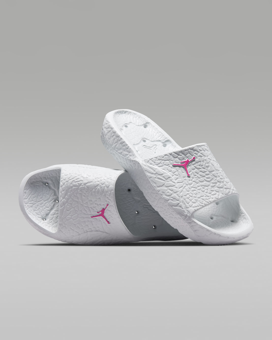 Jordan Franchise Shower Slides - Off-White/Fire Pink