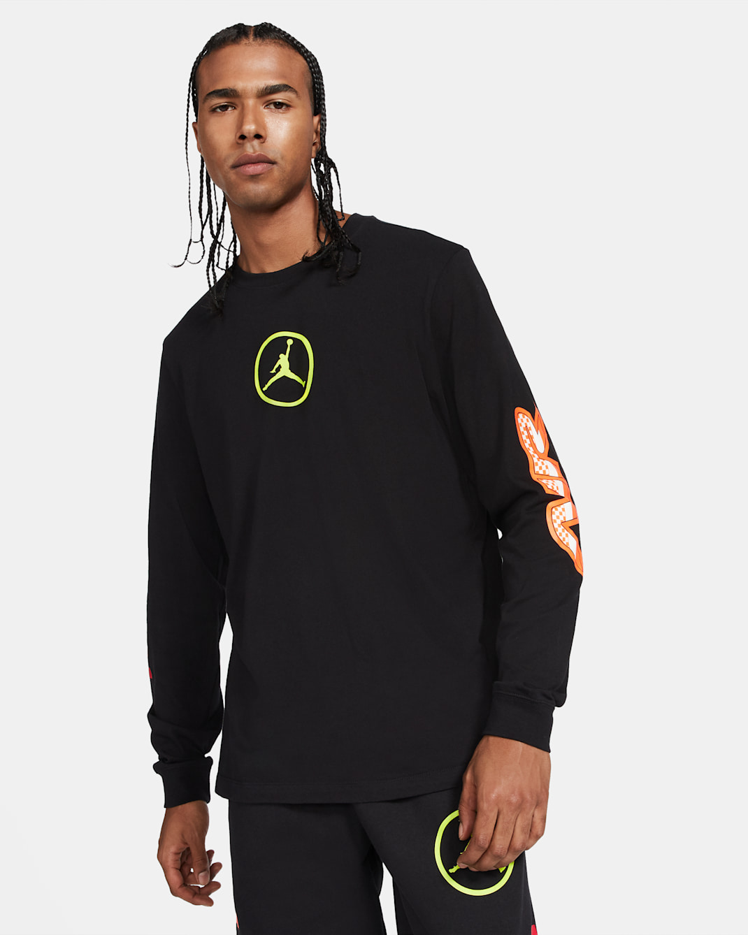 Tee-shirt à manches longues Jordan Sport DNA pour Homme - Noir