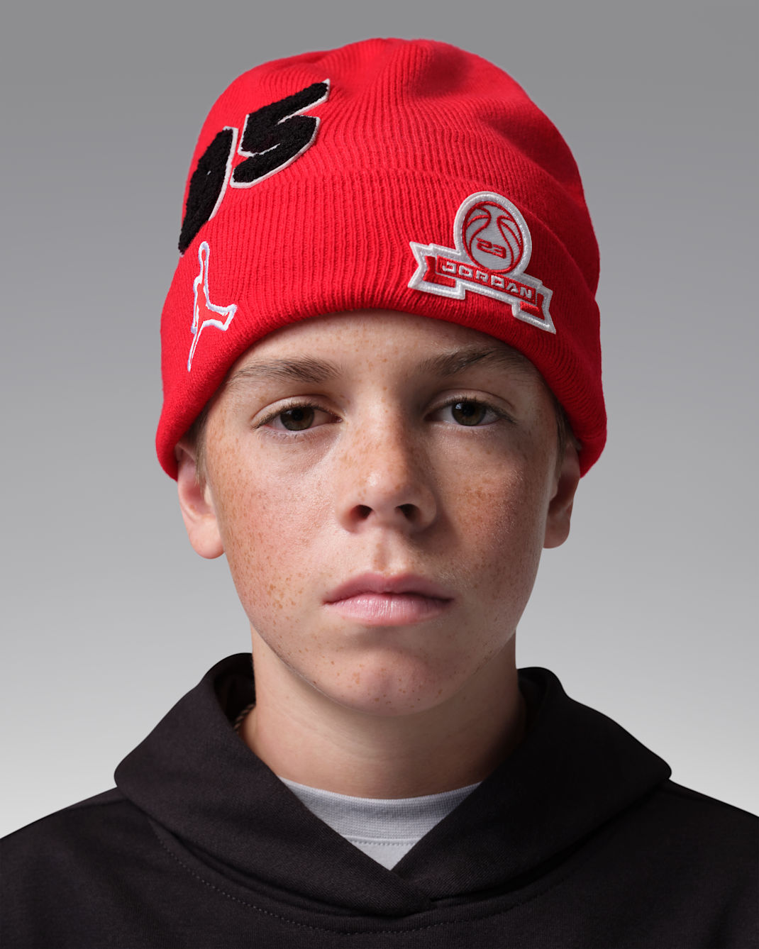 Gorro universitario para niños grandes Jordan - Rojo universitario