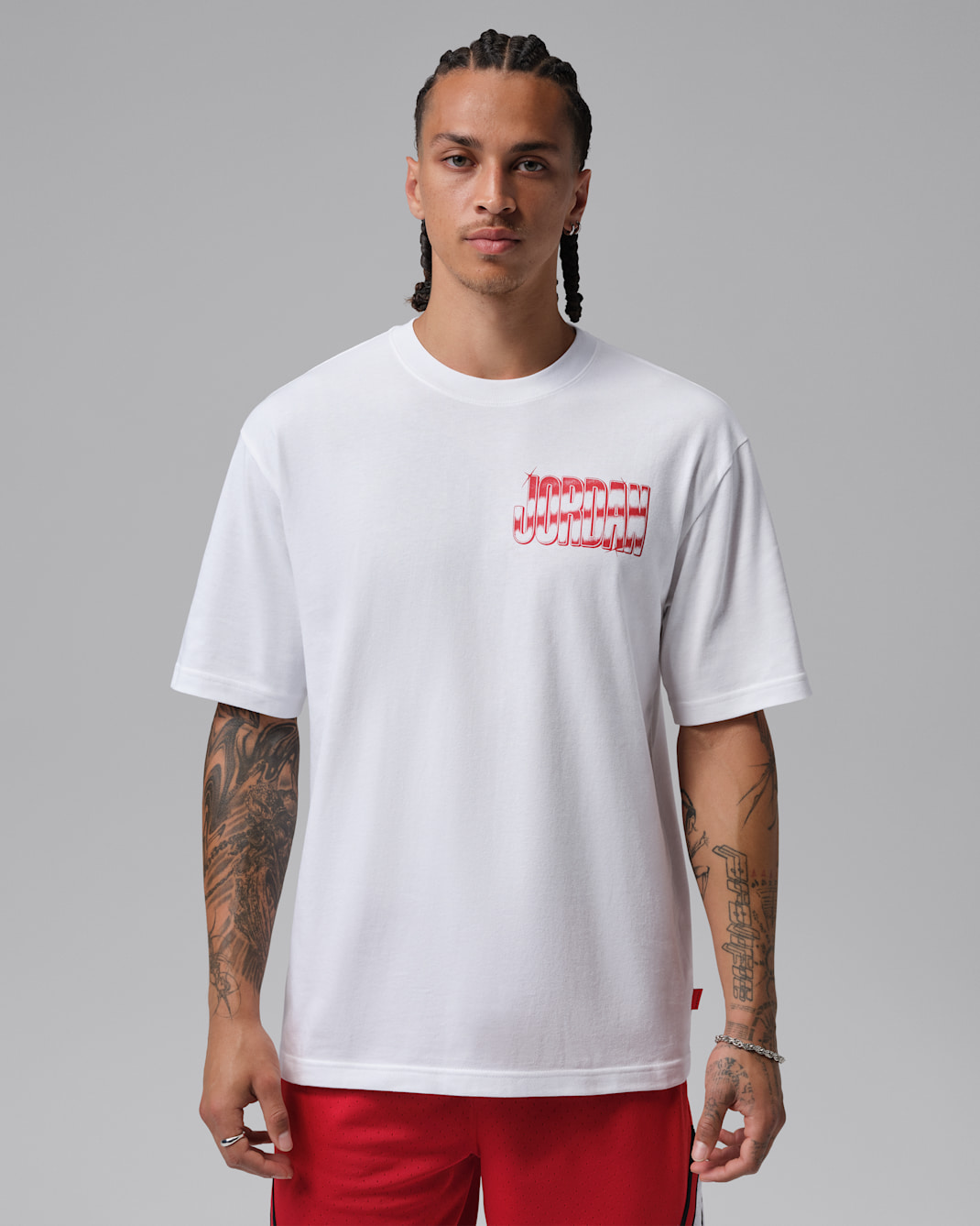 ジョーダン ブルックリン メンズ Tシャツ - ホワイト