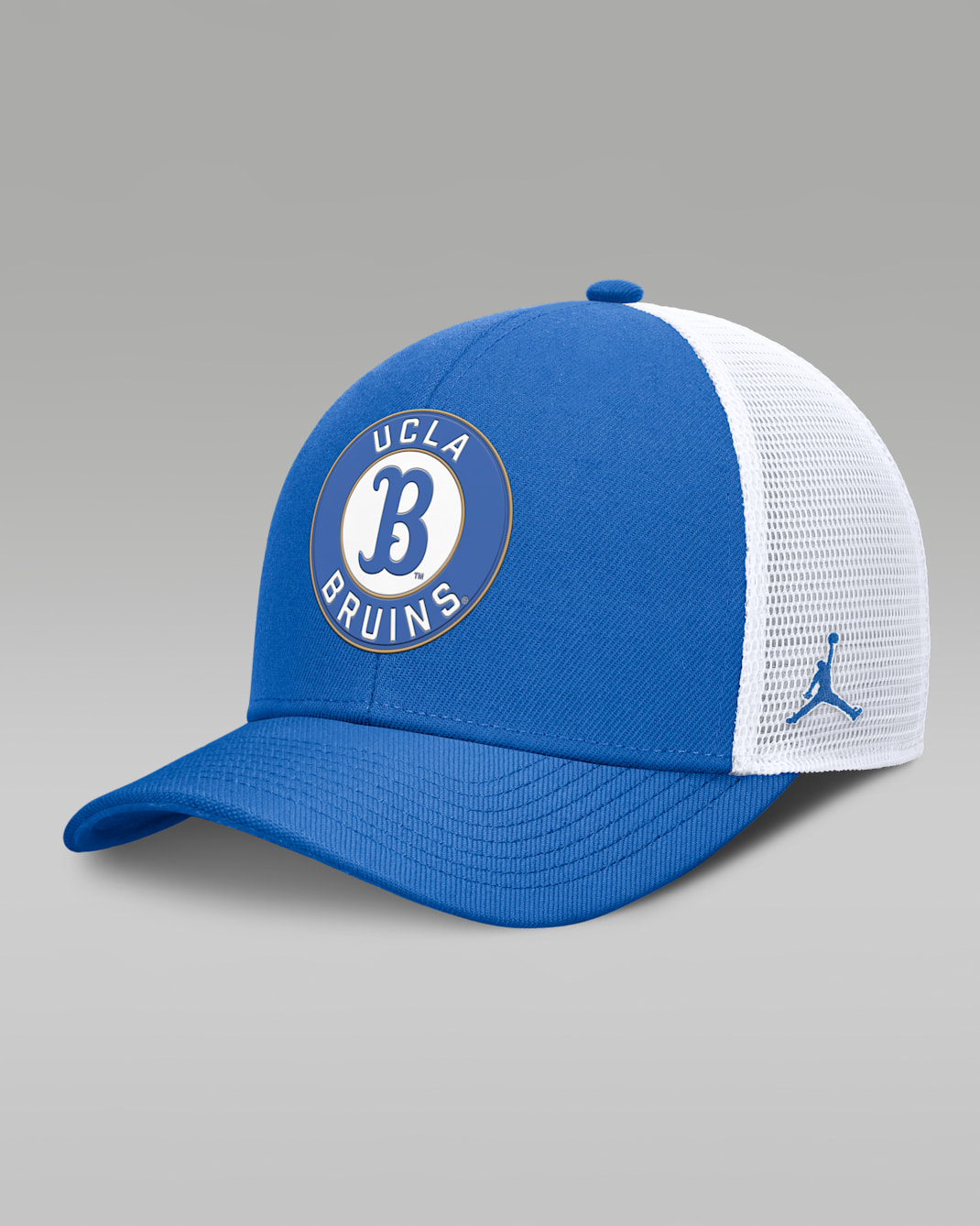 UCLA Primetime Rise Men's Jordan Brand Dri-FIT College Trucker Adjustable Hat - Blue