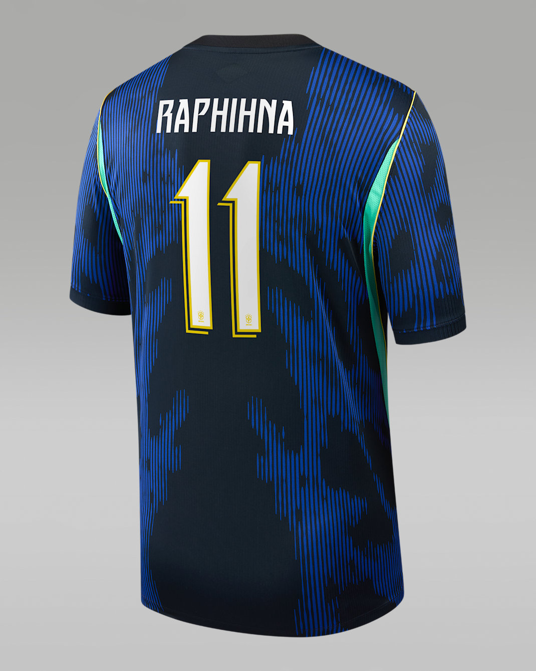 Raphinha Brazil National Team 2026 Stadium Away Men's Nike Dri-FIT Soccer Jersey - Blue