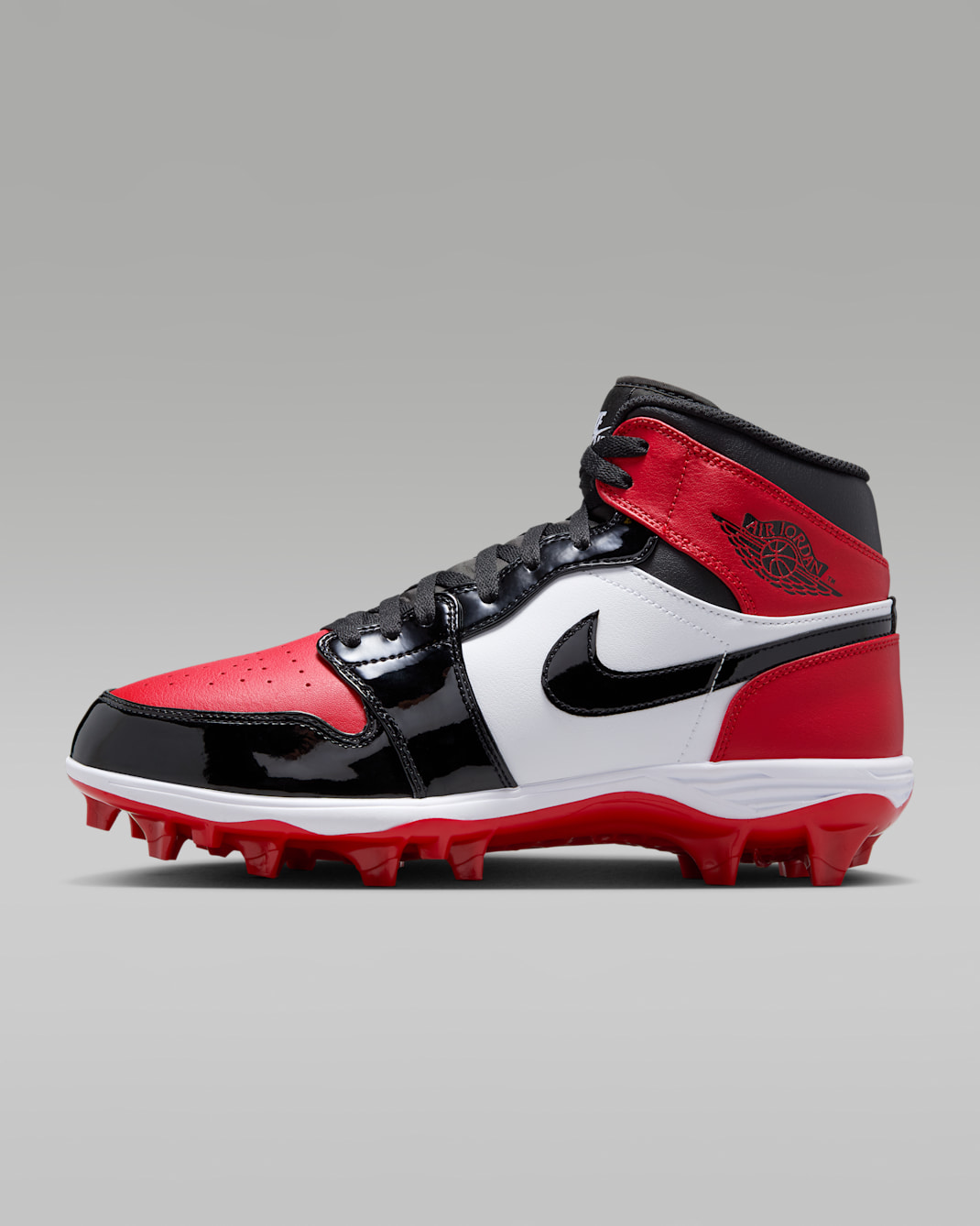 Tacos de fútbol americano para hombre Jordan 1 Mid TD - Rojo gimnasio/Blanco/Negro