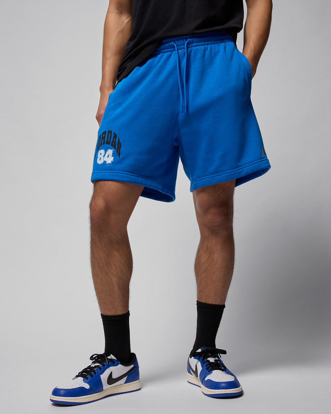 Shorts universitarios para hombre Jordan Brooklyn - Azul deportivo/Negro