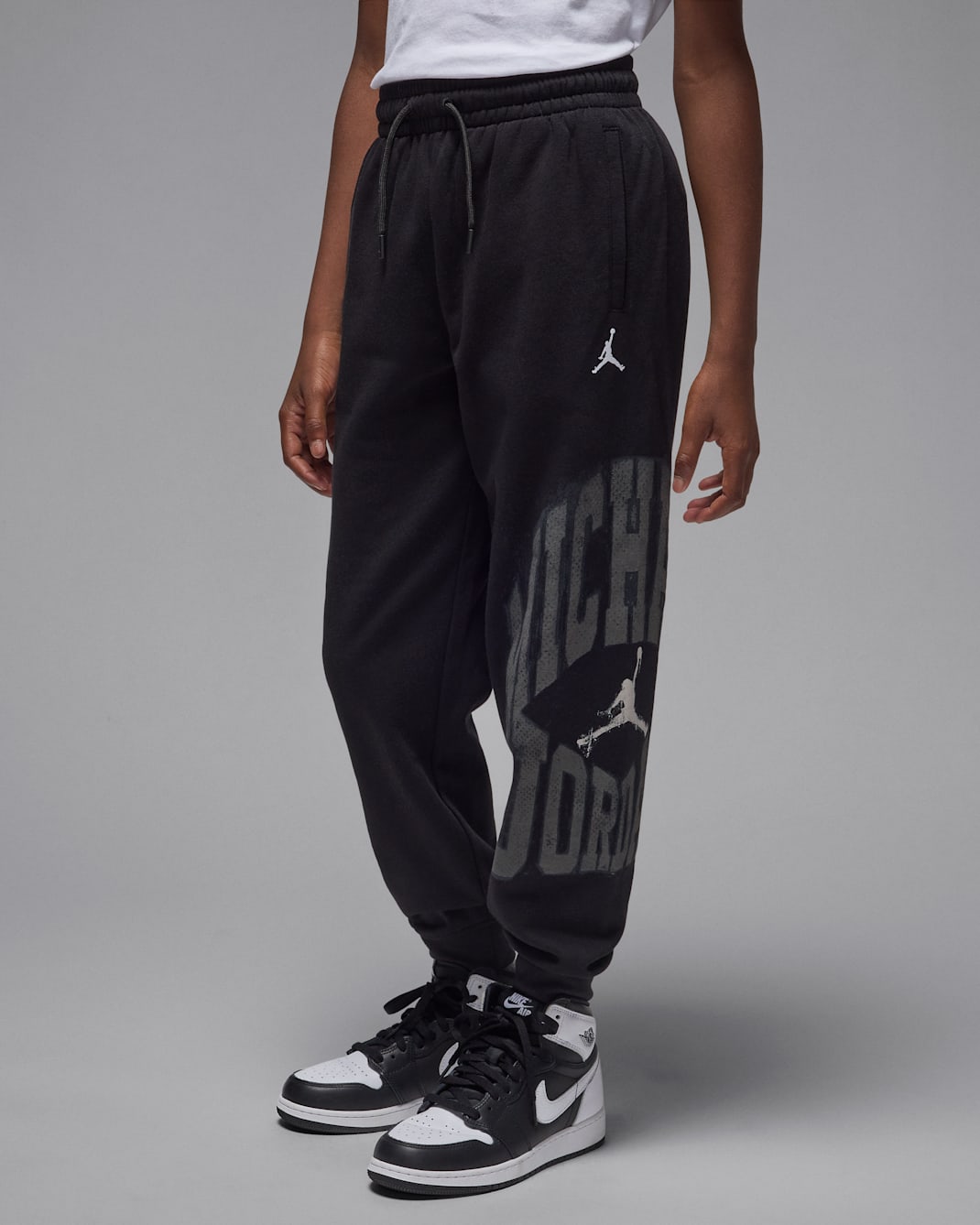 Jordan MVP Big Kids' Jumpman Fleece Pants - Black